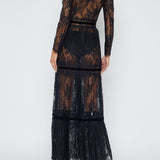 Poe Mix Lace Maxi Dress