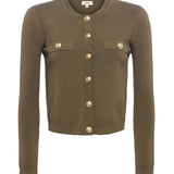 Toulouse Crop Crew Neck Cardigan