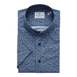 Printed Stretch Poplin S/S Sport Casual Shirt