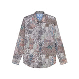 Remsen Paisley Patchwork Long Sleeves Button Down Shirt - Multi