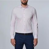 Light Pink Solid Modern 4Flex Stretch Knit Shirt