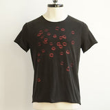 Short Sleeve Raw Edge Tee Vintage Wash- Pucker Up