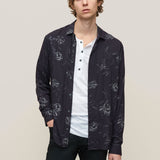 Rodney Long Sleeve Sport Shirt Concealed Placket Button C