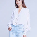 Kiera Ladder Trim Blouse