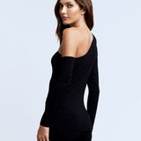 Hattie Long Sleeve One Shoulder Top