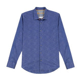 Beekman Long Sleeves Button Down Shirt - Navy