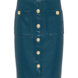 Amira Pencil Skirt With Snaps