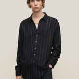 NYE Classic Fit Shirt With Regular Collar Partial Placket