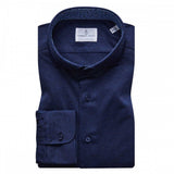 Navy Solid Long Sleeve Stretch Jersey