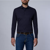 Navy Solid Modern 4Flex Stretch Knit Shirt