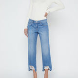 Blaine Low Rise Cropped Stovepipe Jean