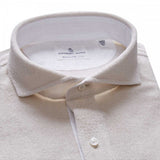Off-White Solid Lightweight Twill Hybrid Shirt