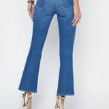 Mira High Rise Cropped Micro Boot