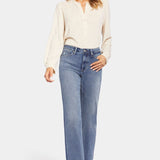 Relaxed Straight Roll Cuff Pants
