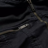 The Knit-Stretch Hooded Jean Jacket