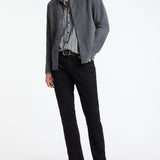 Simo Shirt- Camp Shirt Button Closure Raw Hem