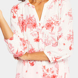 Floral Pintuck Blouse