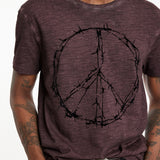 Short Sleeve Crew Tee- Barbwire Peace
