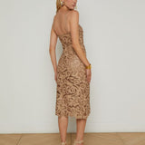 Kazuko Lasercut Midi Dress