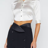 Niccola Cropped Fitted Blouse