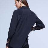 Joah Surplice Lace Cuff Blouse