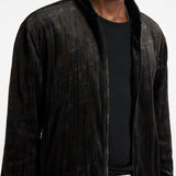 Valinhos Regular Fit Zip Front Jacket with Crinkle