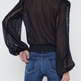Cayson Lace Trim Blouse