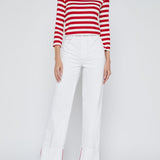 Miley U High-Rise Wide Leg Cuff Pants