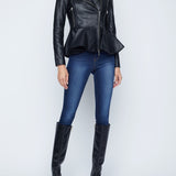 Lyric Peplum Biker Jacket