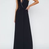 Calliope Sleeveless Blazer Gown