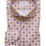 Poplin Stretch Whimsical Floral Luxury Sportshirt