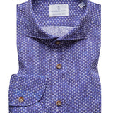 Navy Micro Print Sportshirt