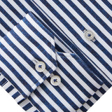 Modern 4Flex Navy Stripe Stretch Knit Shirt