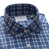 Navy Check Modern 4Flex Stretch Knit Shirt