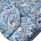 Modern 4Flex Blue Paisley Stretch Knit Shirt