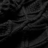 Long Sleeve Mixed Cable Crew