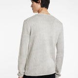 Long Sleeve Crew With Wave Texture