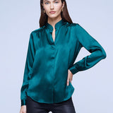 Bianca Band Collar Blouse