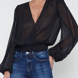 Cayson Lace Trim Blouse