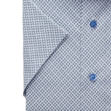 Printed Stretch Poplin S/S Sport Casual Shirt