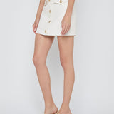 Truman Mini Skirt with Snaps
