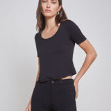 Dana Short Sleeves Crop Tee