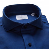 Warm Navy Solid Short Sleeve Stretch Pique Polo