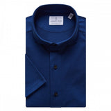 Warm Navy Solid Short Sleeve Stretch Pique Polo