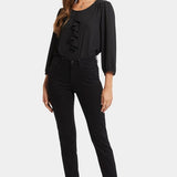 Sheri Slim Ankle Cheetah Cuff Pants