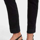 Sheri Slim Ankle Cheetah Cuff Pants