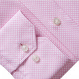 White & Pink Micro Pattern Modern 4Flex Stretch Knit Shirt