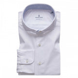 White Solid Long Sleeve Stretch Jersey