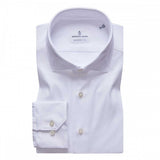 White Solid Modern 4Flex Stretch Knit Shirt
