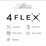 White Solid Modern 4Flex Stretch Knit Shirt
